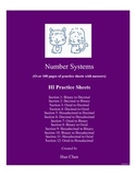 Number Systems  (HI Practice Sheets)