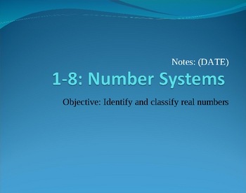Preview of Number Systems Notes