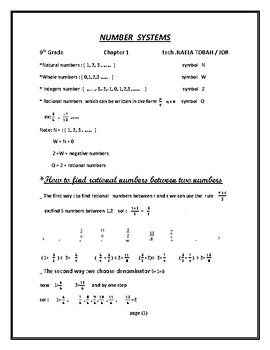 Preview of Number Systems Part 1