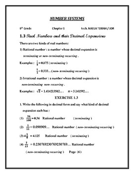 Preview of Number Systems Part 4