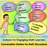 Number Talk Conversation Starters|Sentence Stems|Posters a