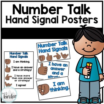 Preview of Number Talk Hand Signal Posters