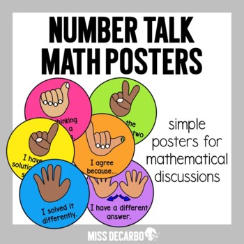 Preview of Number Talk Math Posters