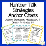 Number Talk Strategies Anchor Charts Grades 3-5