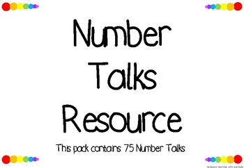 Preview of Number Talks #1
