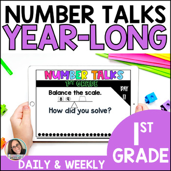 Preview of Number Talks - 1st Grade - Number Sense Activities- Math Fluency *DIGITAL*