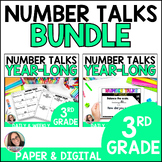 Number Talks - 3rd Grade BUNDLE - Number Sense Activities-