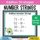 Number Talks - Number Strings for Addition Strategies Numb