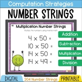 Number Talks - Number Strings for Number Sense Warm Ups & 