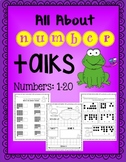Number Sense Worksheets with Number Talks: All about numbers 1-20