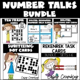 Number Talks BUNDLE Subitizing and Rekenrek Task Cards