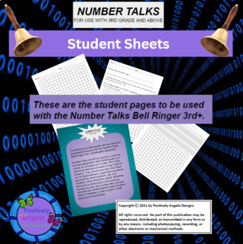 Preview of Number Talks Bell Ringer 3rd+, Student Pages 