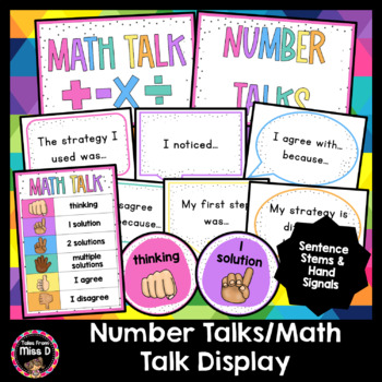 Preview of Number Talks Display