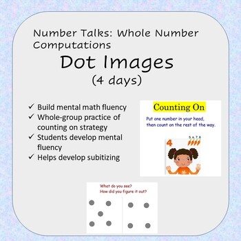 Preview of Number Talks Flipchart - Counting on Strategy