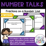 Number Talks: Fractions on a Number Line FREEBIE