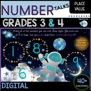 Preview of Number Talks Grades 3 and 4 Place Value  