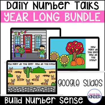 Preview of Number Talks YEAR LONG Bundle Building Number Sense