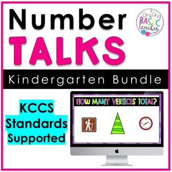 Preview of Number Talks Kindergarten Bundle