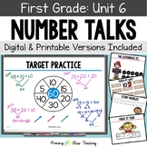 First Grade Number Talks Unit 6 for Building Number Sense 