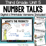 Third Grade Number Talks Unit 5 for Building Number Sense 
