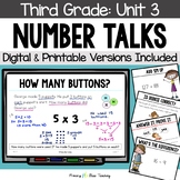 Third Grade Number Talks Unit 3 for Building Number Sense 