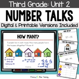 Third Grade Number Talks Unit 2 for Building Number Sense 