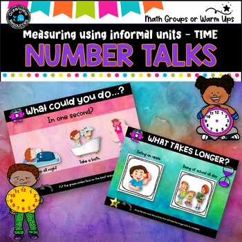 Preview of Number Talks - Measuring TIME digital and analog time - Math exploration