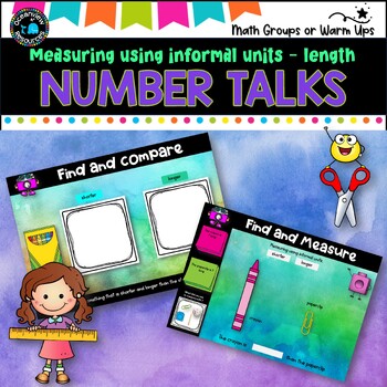 Preview of Number Talks - Measuring length using informal units - 
