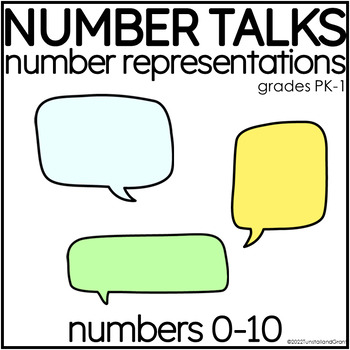 Preview of Number Talks | Number Representations 0-10