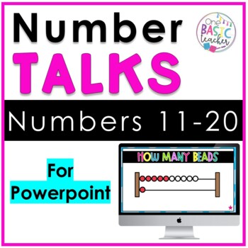 Preview of Number Talks Numbers Teen Numbers with Powerpoint