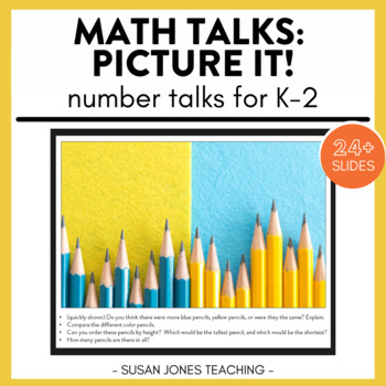 Preview of Number Talks: Picture it - Math Talks for Kindergarten, First, & Second Grade!