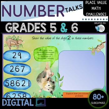 Preview of Number Talks Place Value Year 5 and 6