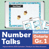 Number Talks September Pack – Ontario Grade 1 | For In-Cla