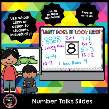Preview of Number Talks Slides - Distance Learning