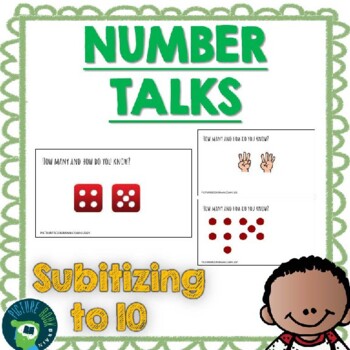 Preview of Number Talks - Subitizing to 10
