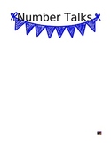 Number Talks Teacher Data Pack