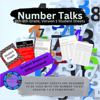 Preview of Student Sheets for Number Talks Version 1, Grades 6-8