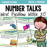 Word Problem Number Talks for First Grade