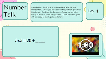 Preview of Number Talks and Guide (3rd-5th)