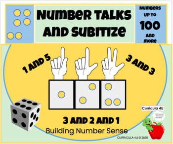 Preview of Number Talks and Subitize |Digital Resource for Distance Learning|