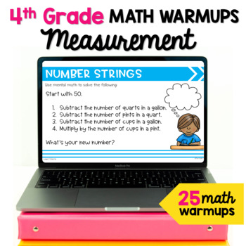 Preview of Measurement Math Warm-ups
