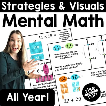 Preview of Number Talks for Middle School & High School with Mental Math Strategies
