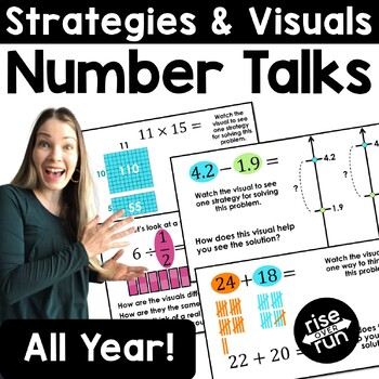 Preview of Number Talks for Middle School & High School with Mental Math Strategies