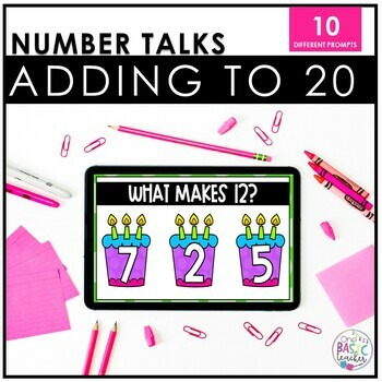 Preview of Number Talks  l Adding and Subtracting to 20 