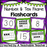 Number & Ten Frame Flashcards {1 to 30}