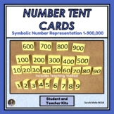 Number Tent Place Value Cards 1-9, 10-90, 100-900 up to 900,000