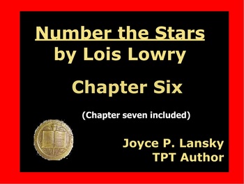 Preview of Number The Stars Literary Unit for Chapters 6 & 7 on Promethean Board
