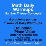 Number Theory Daily Warm-ups Week 1