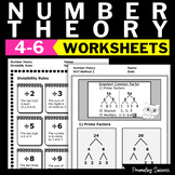 Number Theory Divisibility Rules Worksheets 5th Grade Math Review Digital Easel