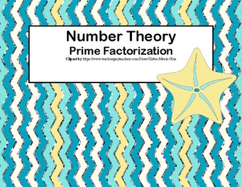 Preview of Number Theory-Prime Factorization-Task Cards-Summer Theme